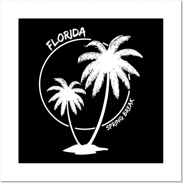 Florida, Spring Break. Cool Summer Design Wall Art by JK Mercha